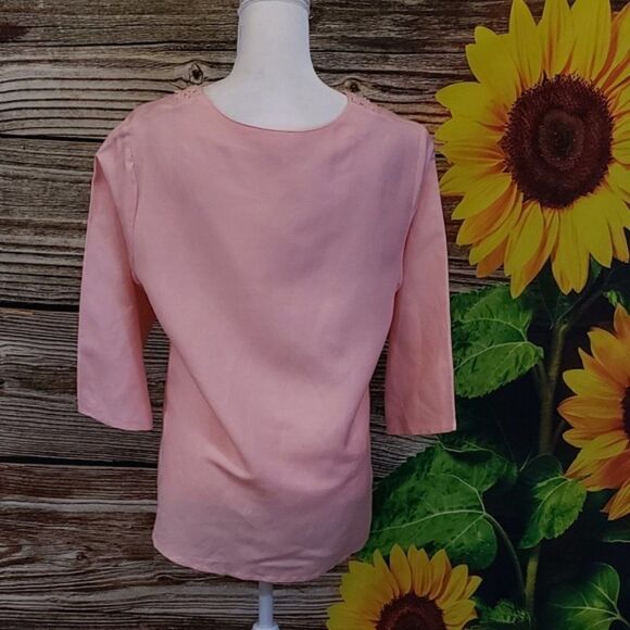 Sherry Talyor Pink short sleeve top pre-owned - Picture 3 of 6